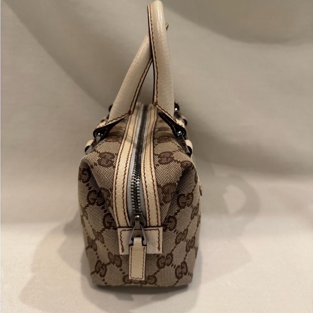 Gucci Beige GG Print Monogram Canvas Mini Handbag - Picture 5 of 16